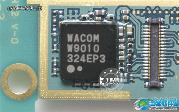 WACOM W9010:电磁书写解决方案，Note3依然沿用了WACOM出品的电磁书写方案，并且升级到了W9010（Note II为9001）。