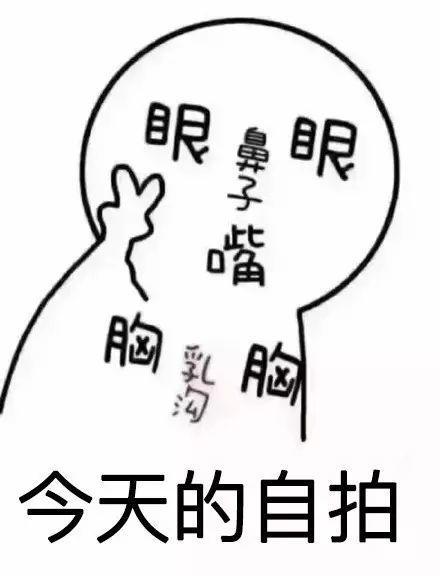 这是我今天的自拍表情包完整版