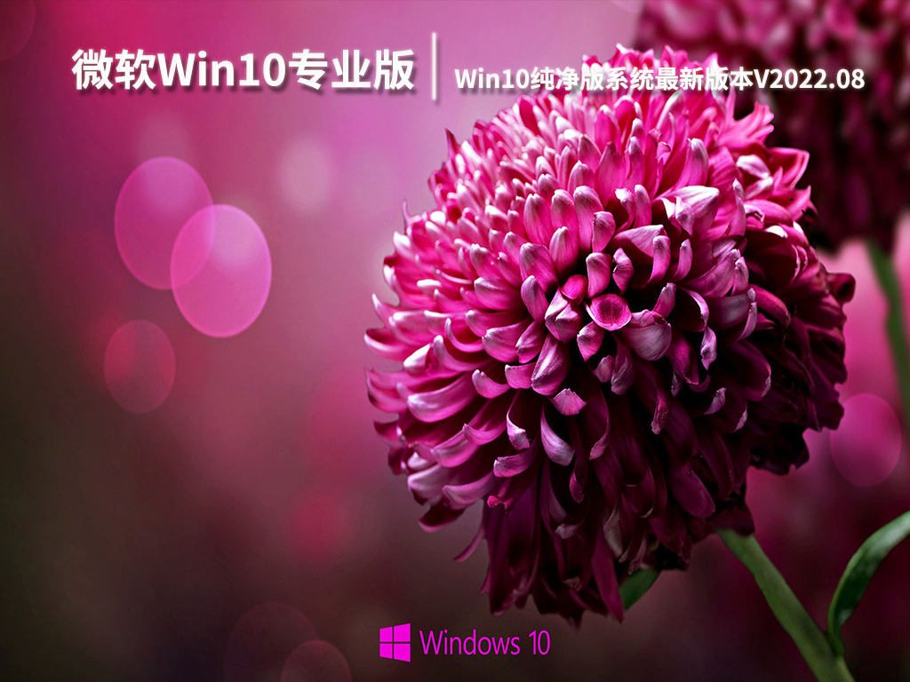 微软Win10 64位专业版下载|Win10纯净版系统最新版本V2022.08