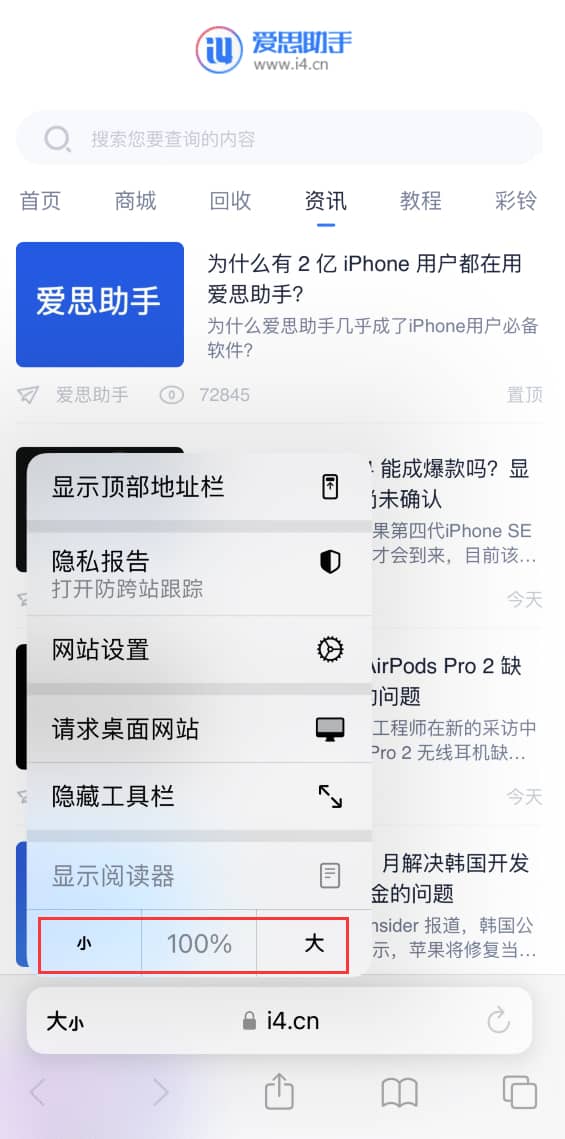 iPhone14系列机型怎么自定义浏览器设置？