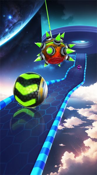 太空滚动的球球游戏