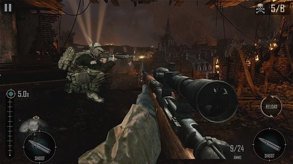 狙击精英3d游戏手机版(sniper elite 3d) v2.5 安卓版 1