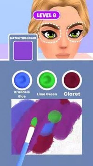 化妆颜色游戏官方安卓版（Magic Princess Makeup）图1:
